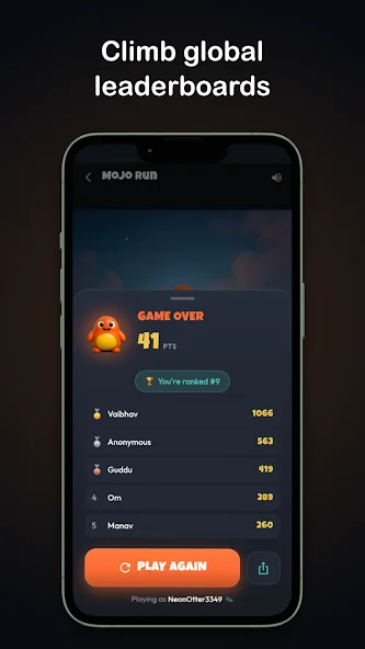 MojGames global leaderboard