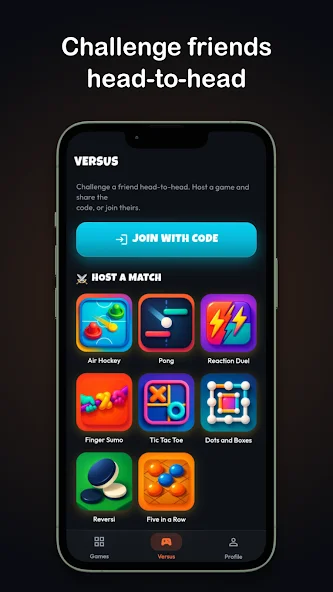 MojGames challenge friends versus mode