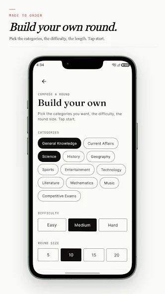 MojQuiz build your own round