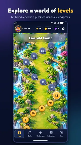 Sudoku Evolved campaign world map