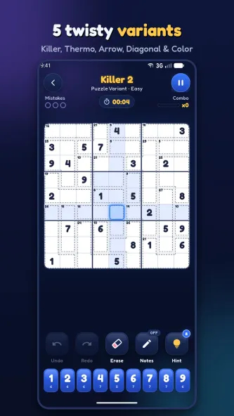 Sudoku Evolved Killer variant puzzle